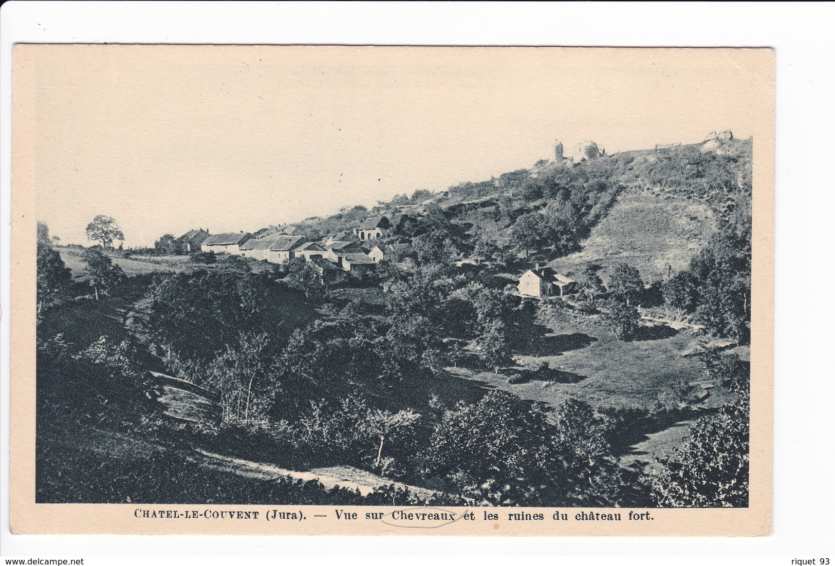 CHATELET LE COUVENT - Vue Sur Chevreux Et Les Ruines Du Château Fort - Other & Unclassified