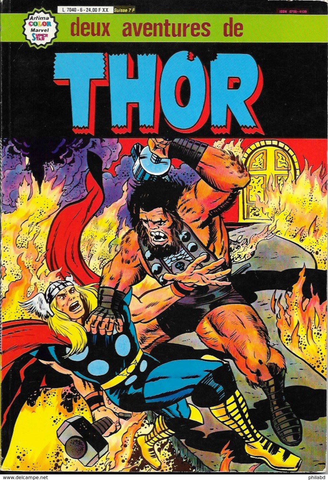 Thor Le Fils D'Odin Album N°6 Artima Color Super Star - Aredit TB - Thor