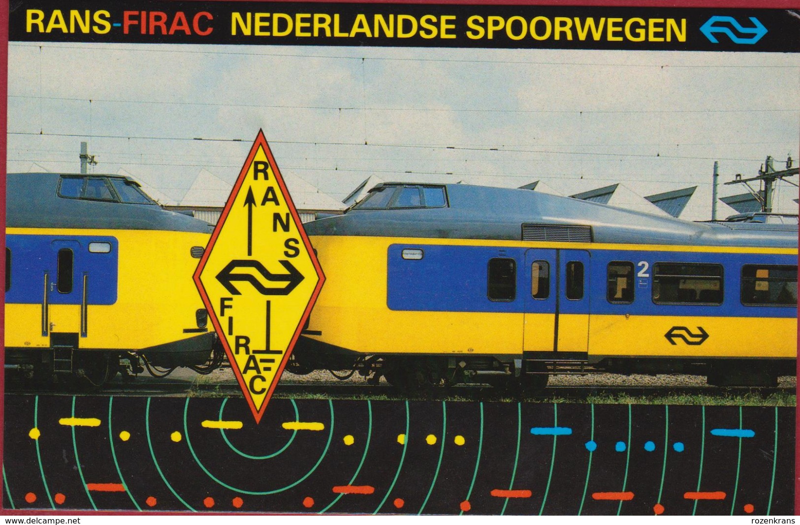 QSL Card Amateur Radio Station RANS FIRAC NEDERLANDSE SPOORWEGEN Railway Train Trein ARNHEM 1995 - Amateurfunk