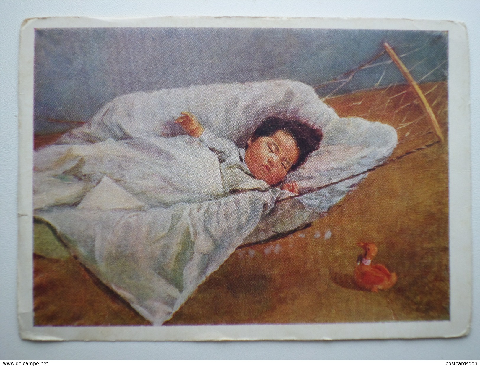 KOREA NORTH PROPAGANDA Postcard "DAUGHTER" By Pak Koen Nan - Children - Little Girl - Korea (Nord)