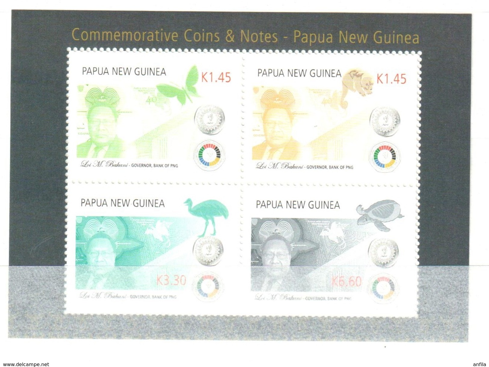 Papua New Guinea 2016 Coins - Butterflies - Animals - Sheet - MNH(**) - Butterflies