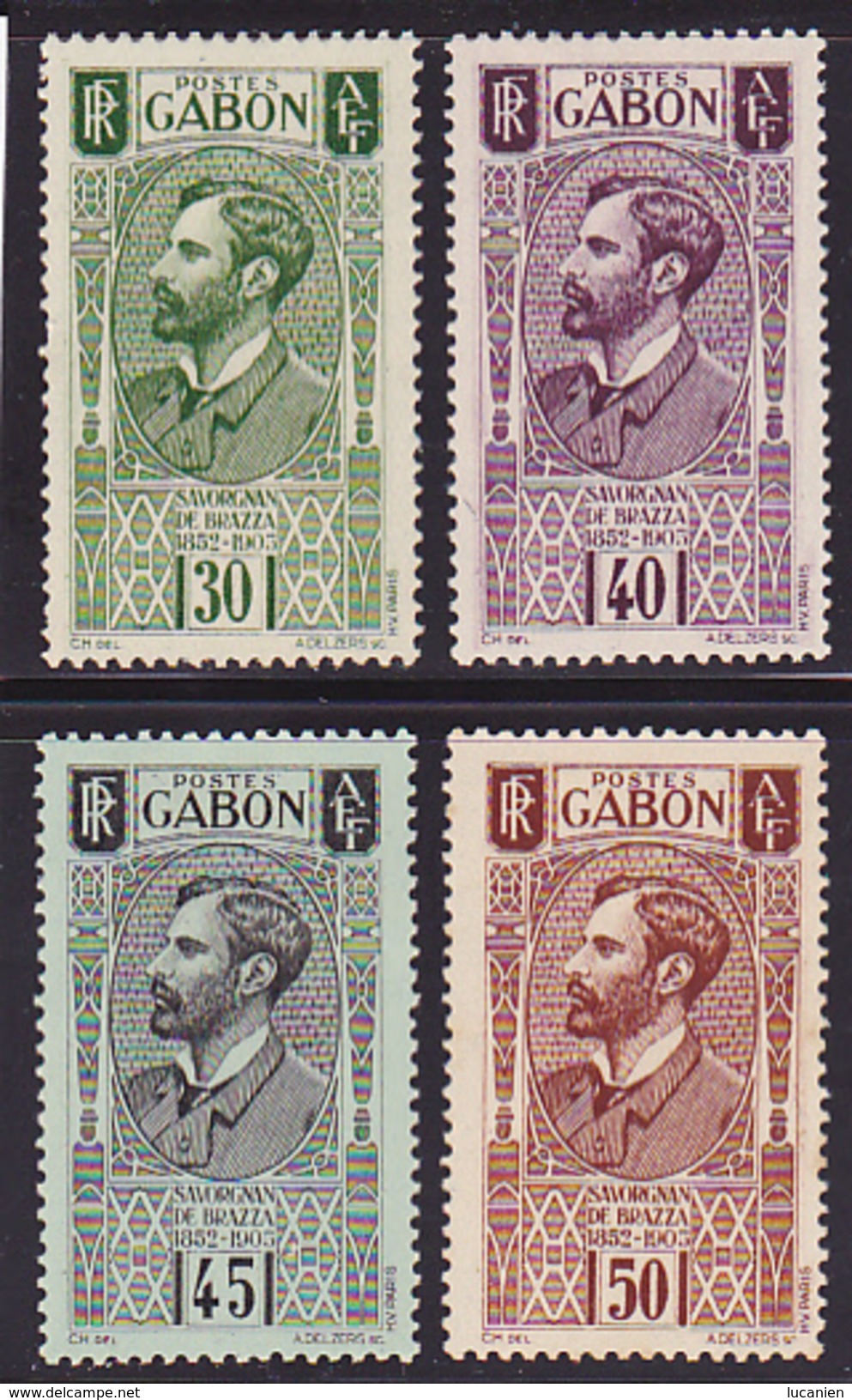 Gabon N° 133-134-135-136 Neufs *- Voir Verso - - Neufs