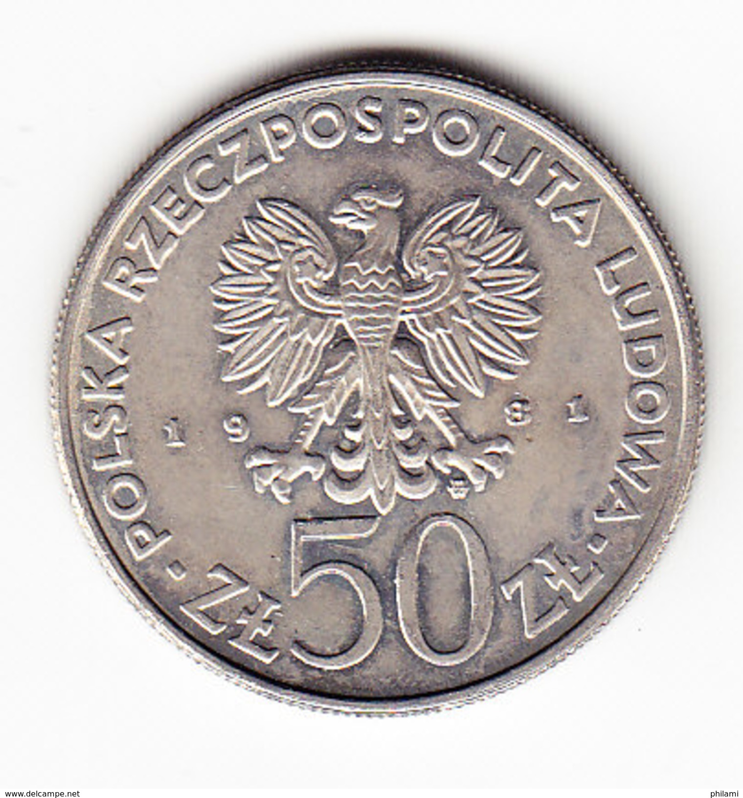COINS POLOGNE Y 127 1981 50Z UNC.  (M21) - Pologne