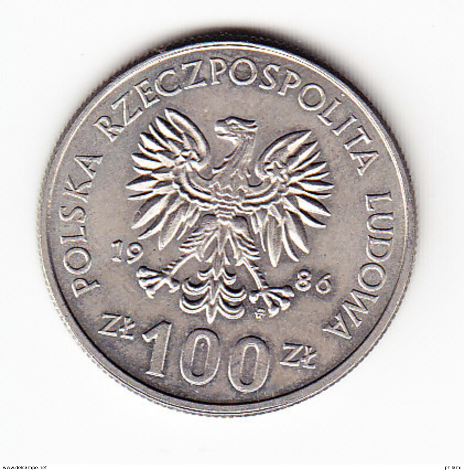COINS POLOGNE Y 160 1986 100Z.  (M17) - Pologne