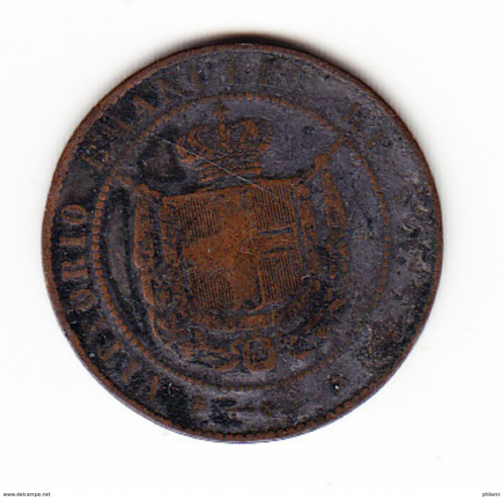 COINS   ITALIE C  83   TOSCANE 5C  1859  .      (I  2045) - Tuscan