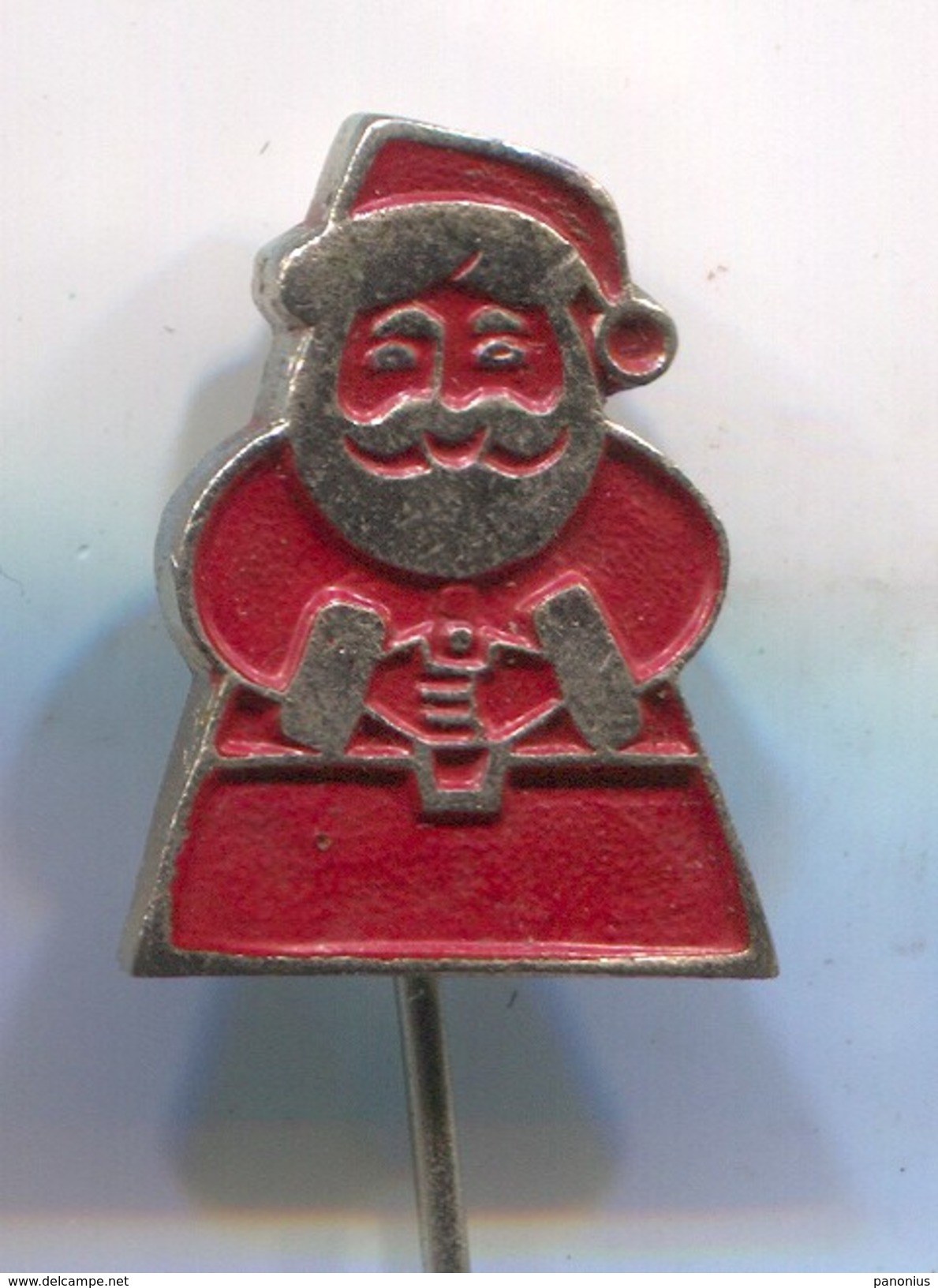 SANTA CLAUS, WEIHNACHTSMANN -  Vintage Pin, Badge, Abzeichen - Weihnachten