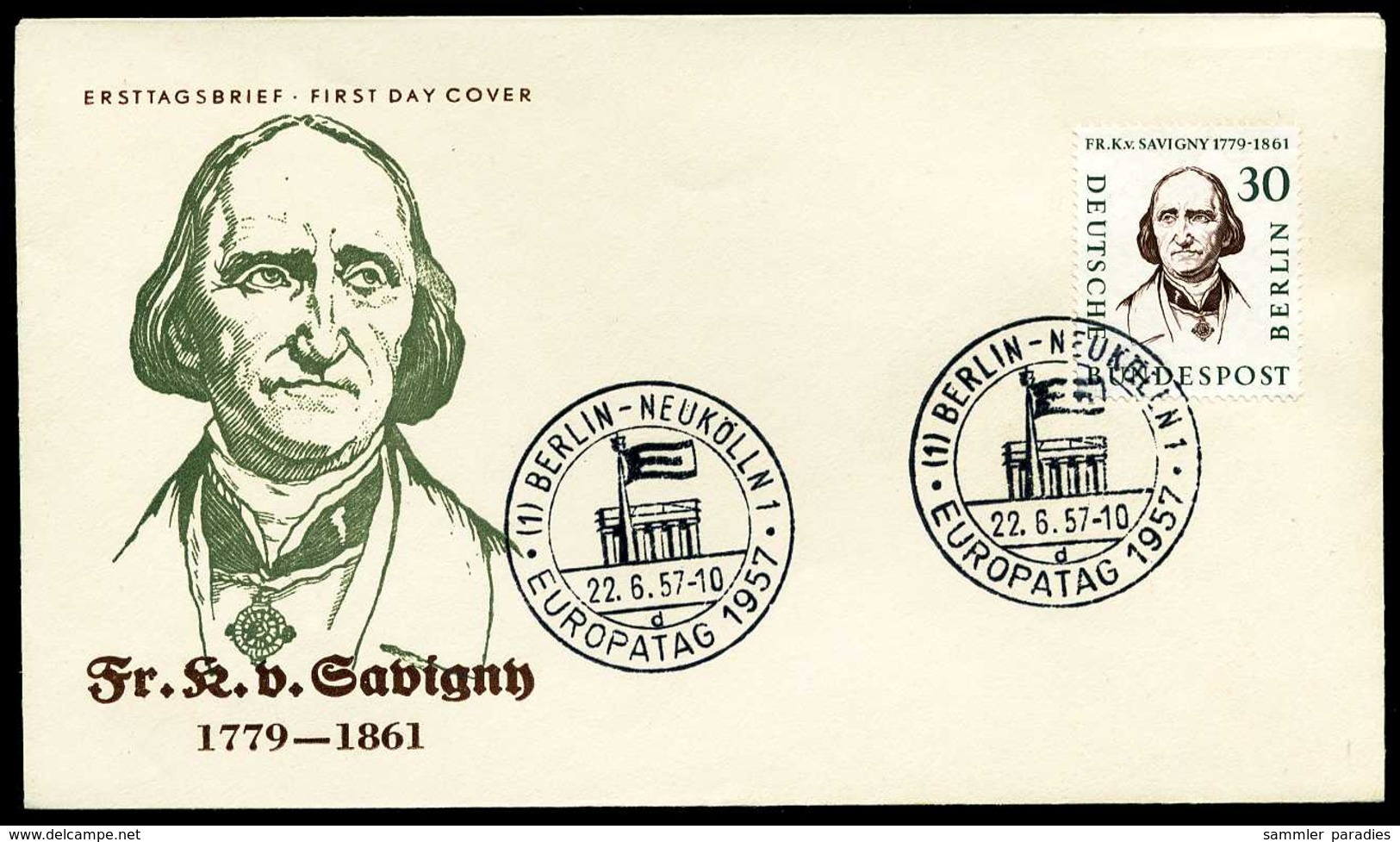 39637) Berlin - Michel 163 / 172 - 10 FDC - Männer Der Geschichte Berlins II - Andere & Zonder Classificatie