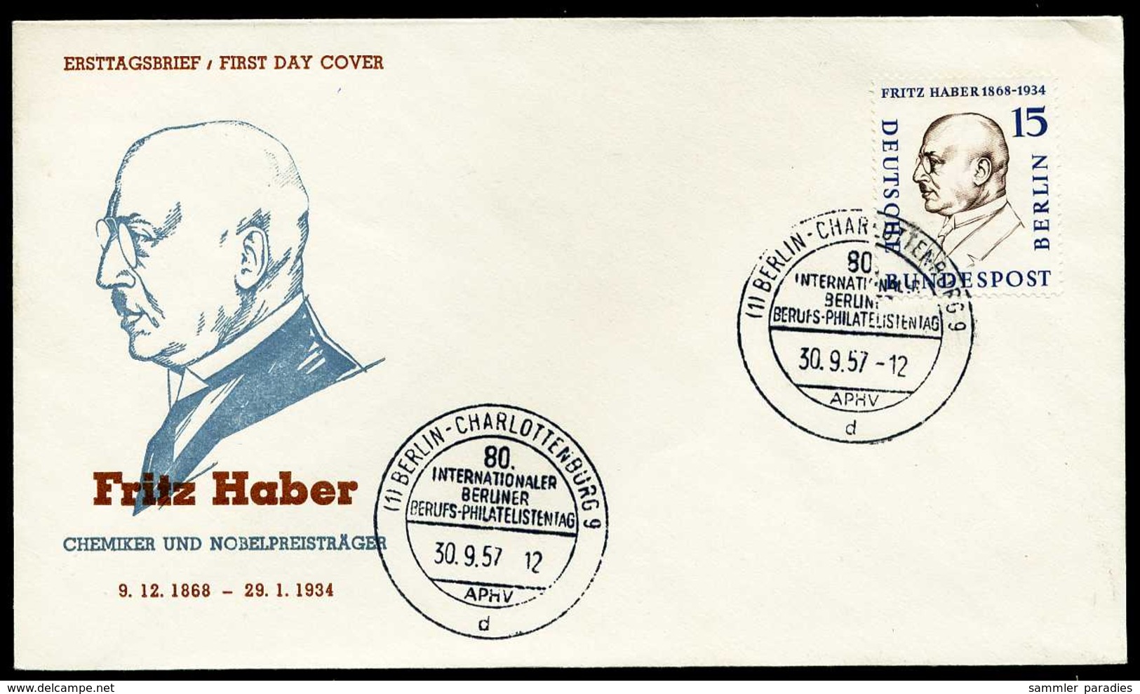 39637) Berlin - Michel 163 / 172 - 10 FDC - Männer der Geschichte Berlins II