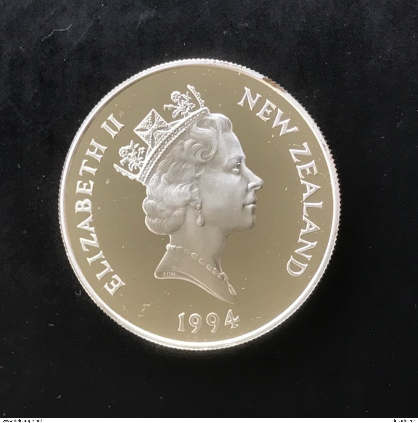 New Zealand 5 Dollar 1994 (Proof) - Winter Olympics - Nieuw-Zeeland