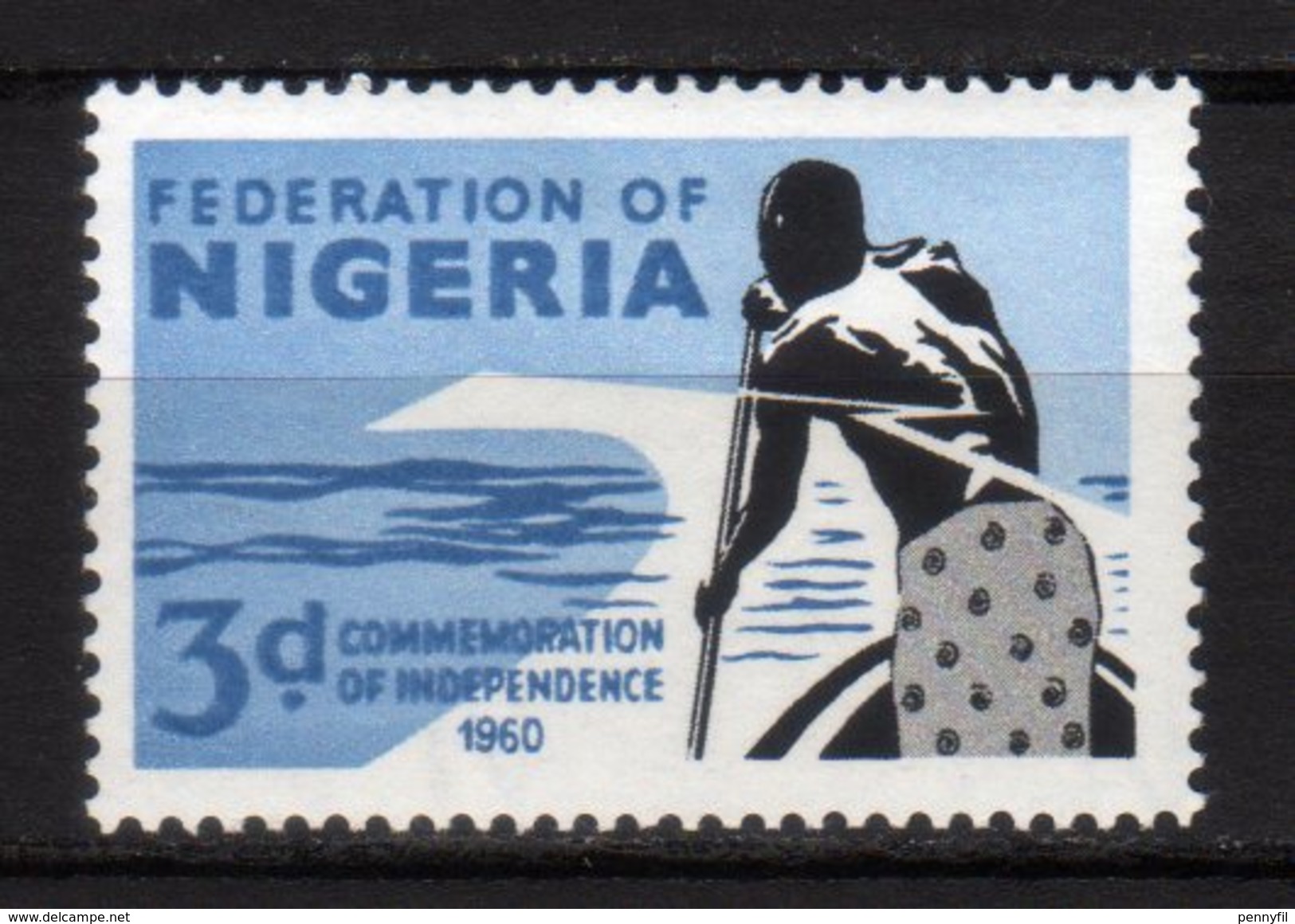 NIGERIA - 1960 Scott# 98 * - Nigeria (1961-...)