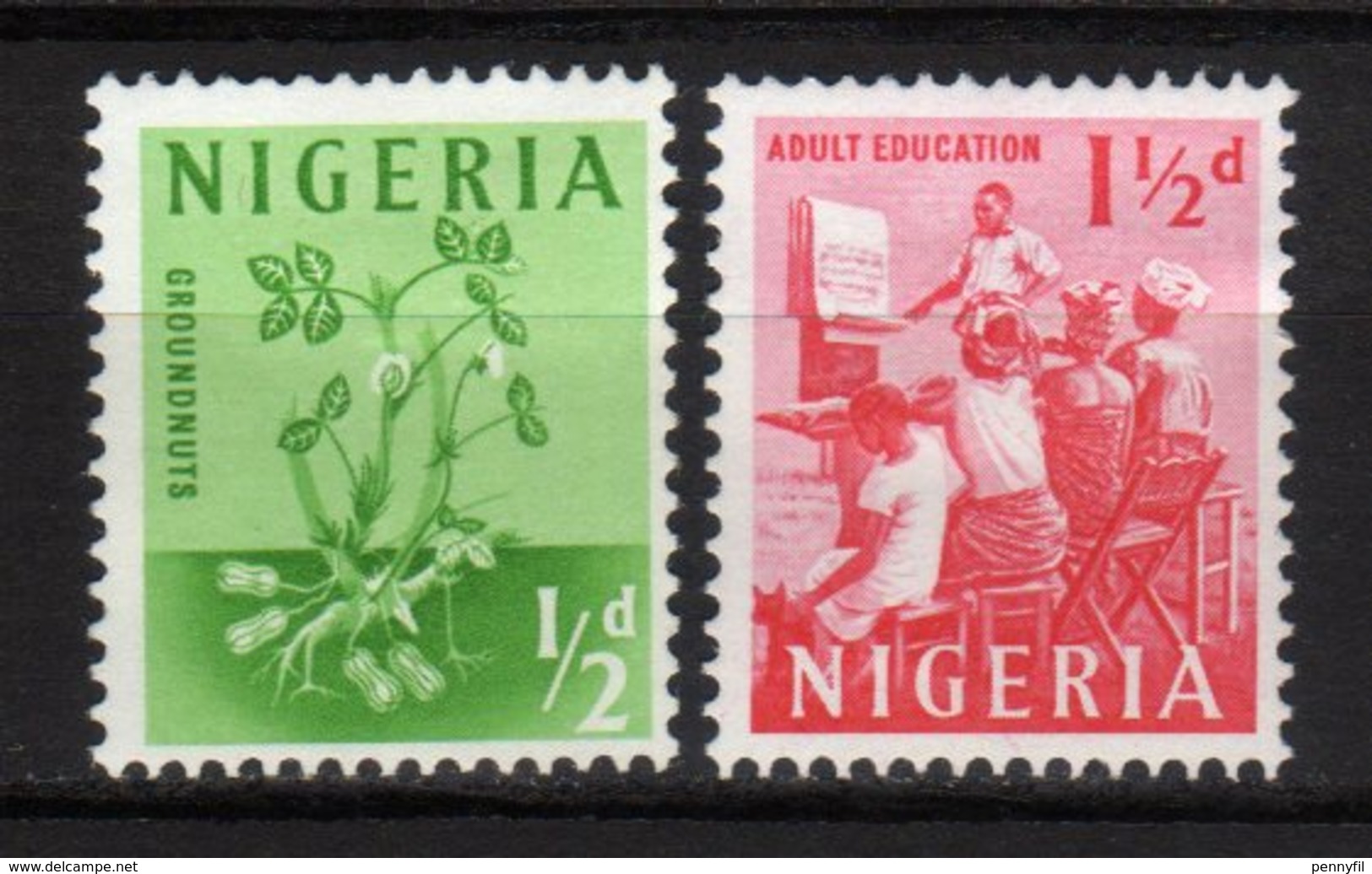 NIGERIA - 1961 Scott# 101+103 * - Nigeria (1961-...)