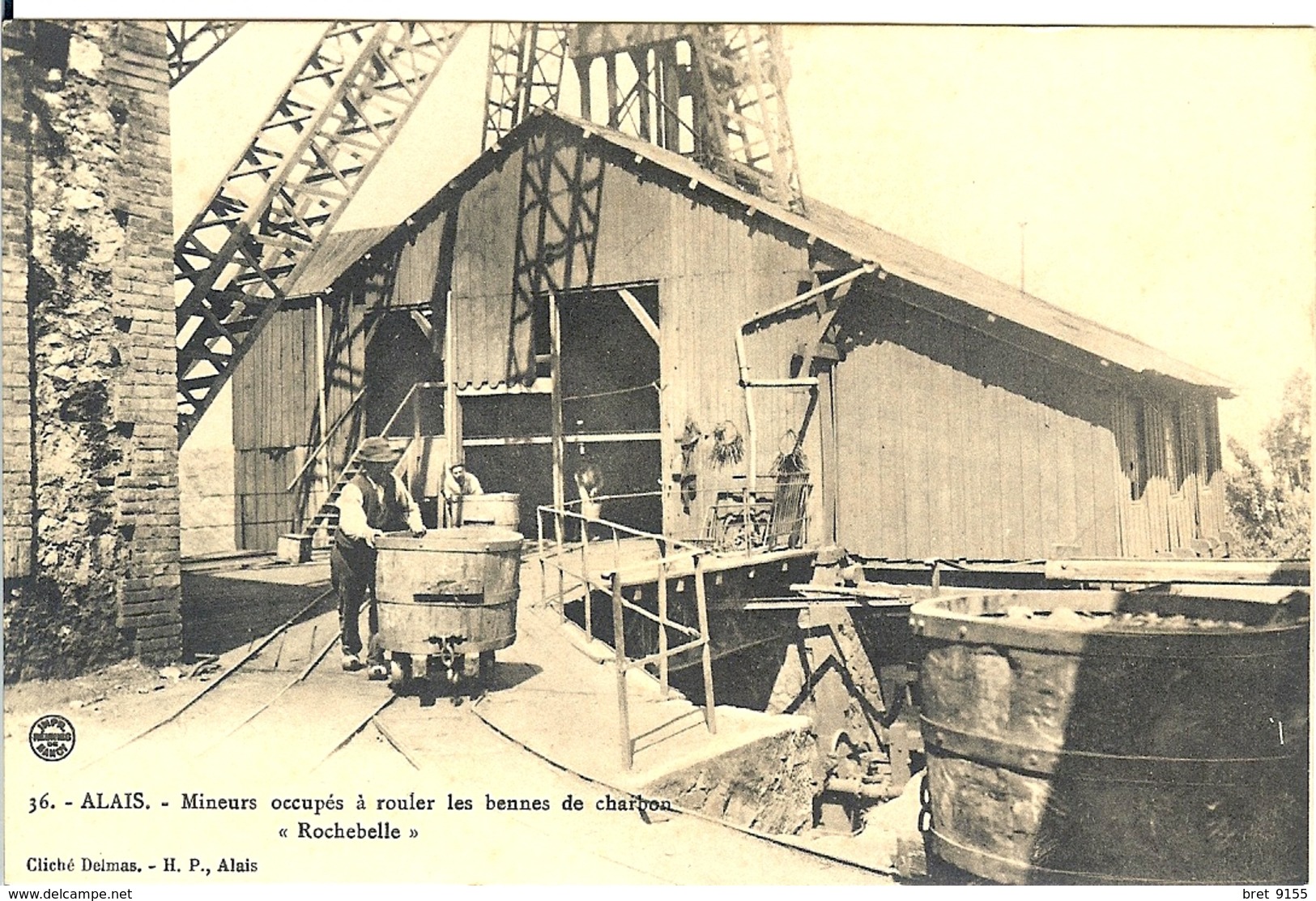 ALES ALAIS MINEURS OCCUPES A ROULER LES BENNES DE CHARBON ROCHEBELLE - Alès