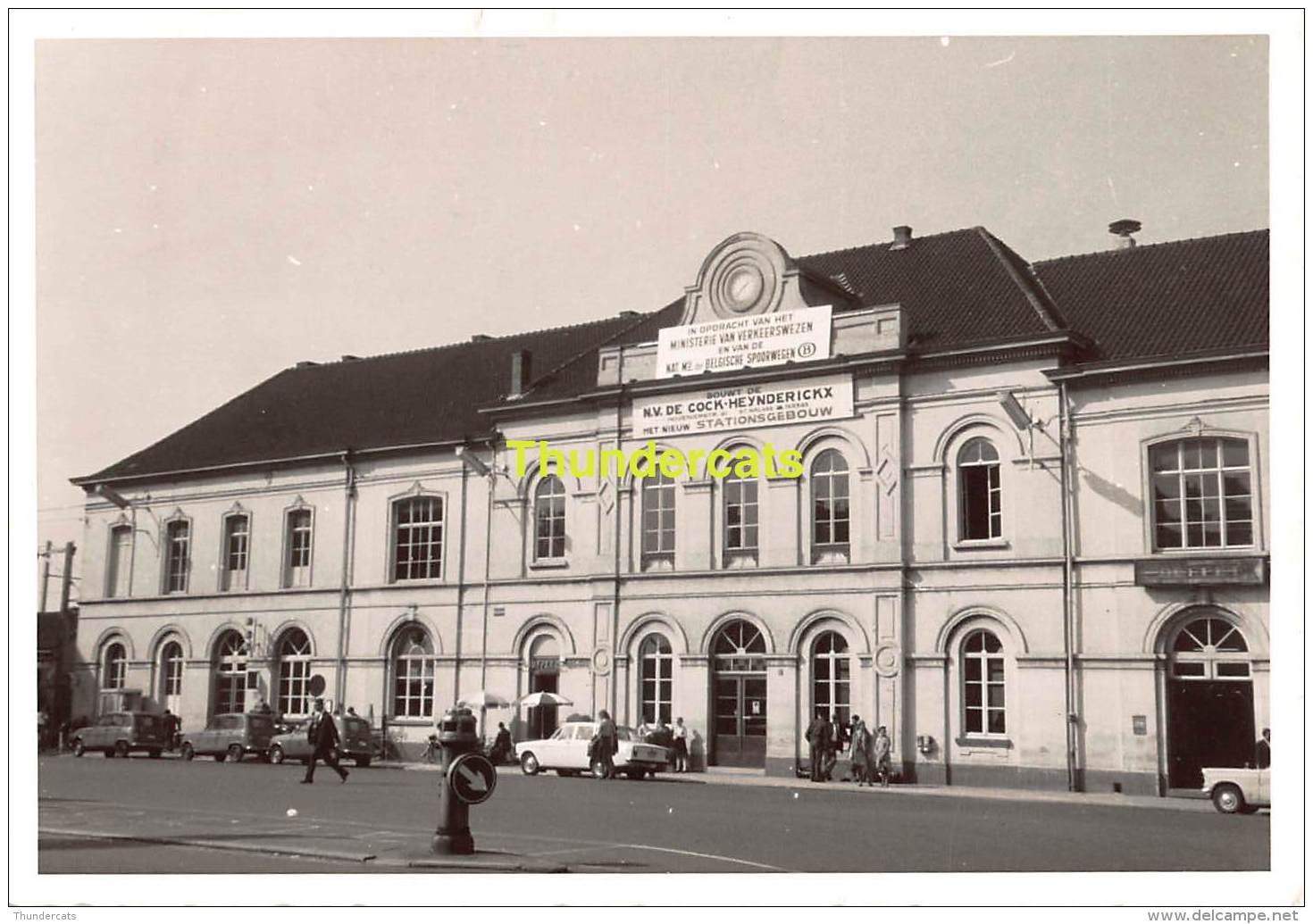 OUDE FOTO PHOTO SINT NIKLAAS NIKOLAAS SSAINT NICOLAS STATION STATIE GARE  12,5 Cm X 8,5 Cm - Sint-Niklaas