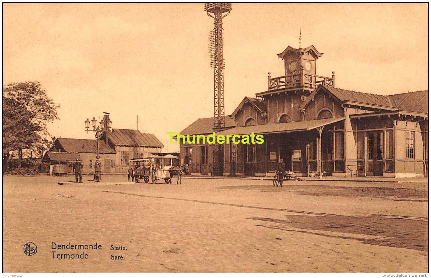 CPA DENDERMONDE STATIE TERMONDE GARE - Dendermonde