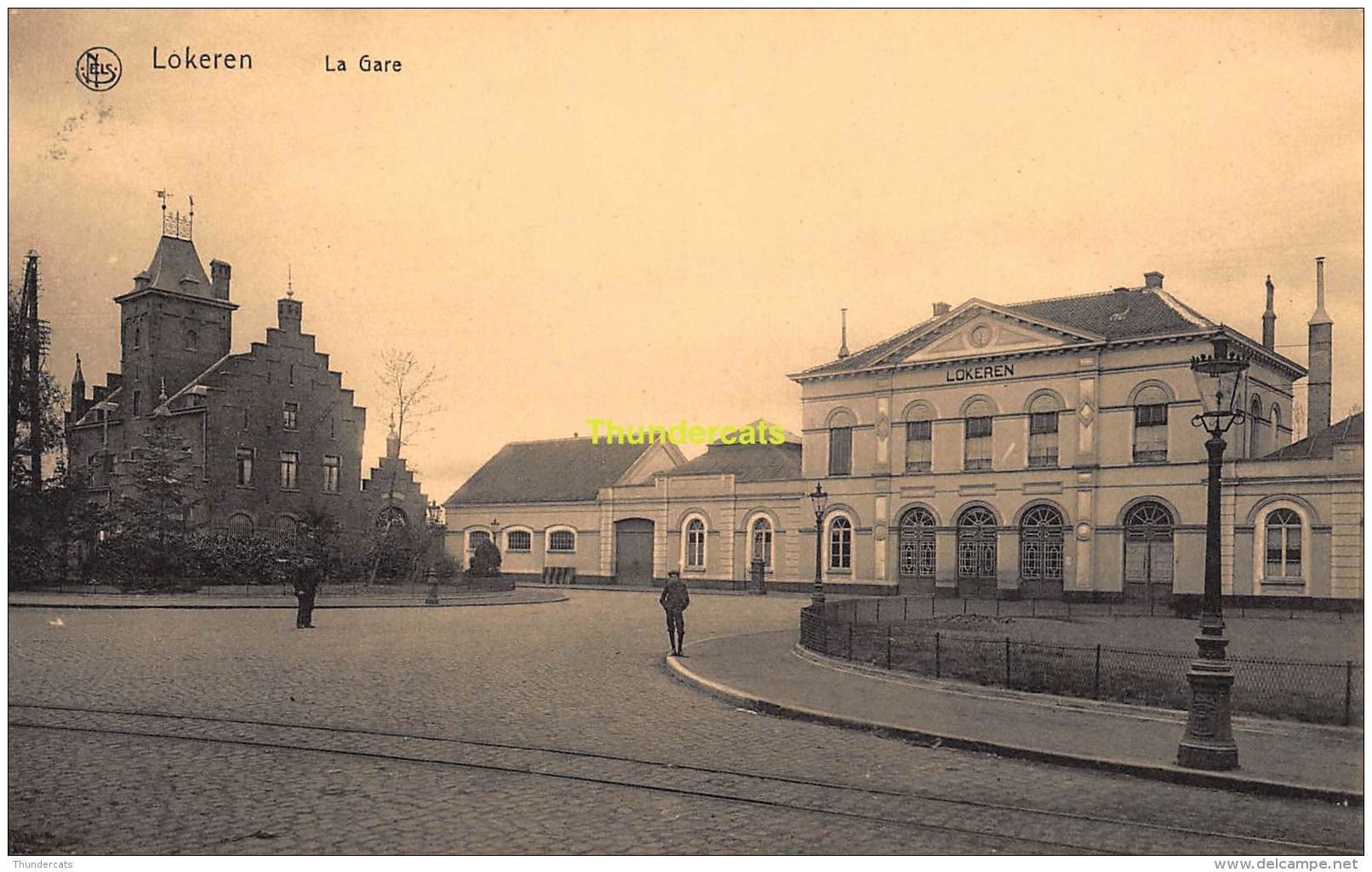 CPA LOKEREN LA GARE STATION - Lokeren