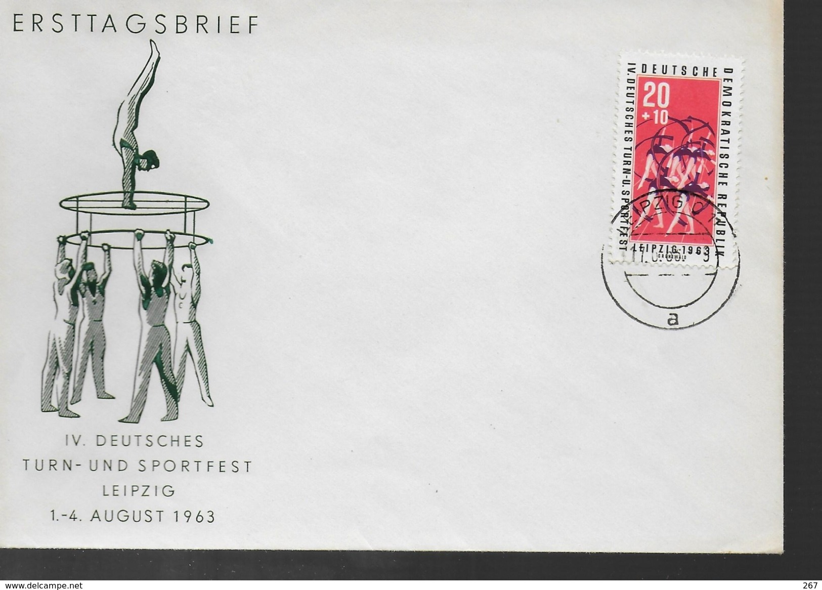 DDR   FDC 1963  Gymnastique Danse - Gymnastics