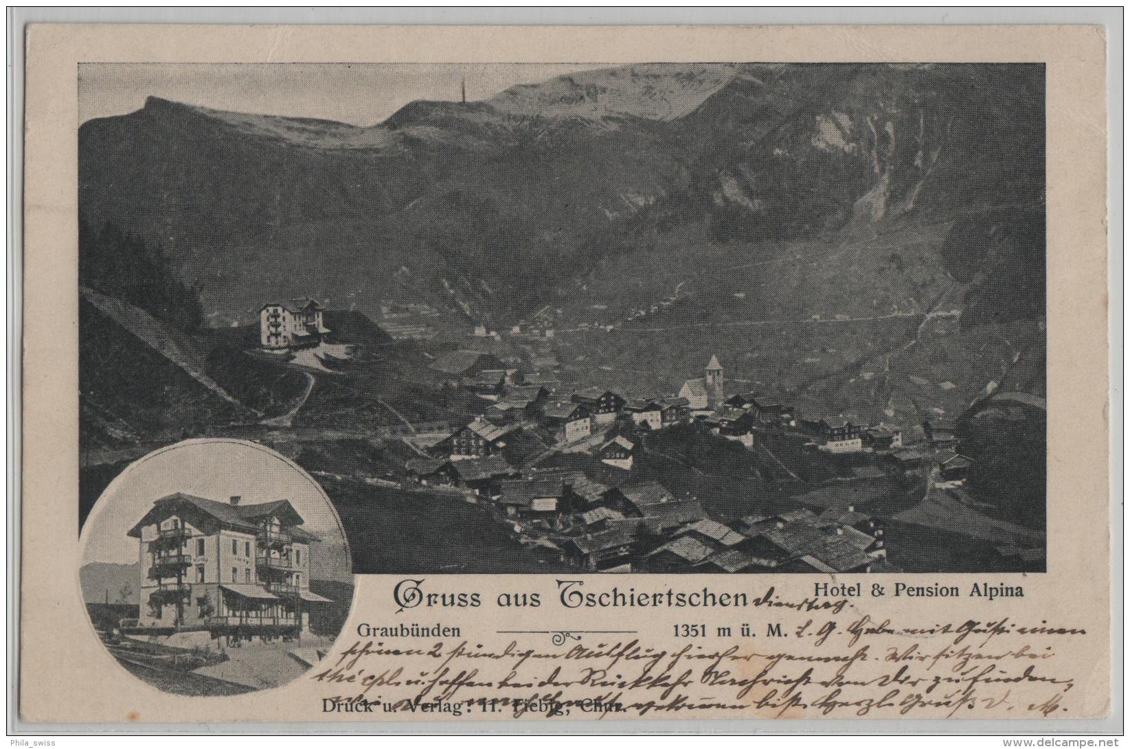 Gruss Aus Tschiertschen - Hotel & Pension Alpina Graubünden - Tschiertschen