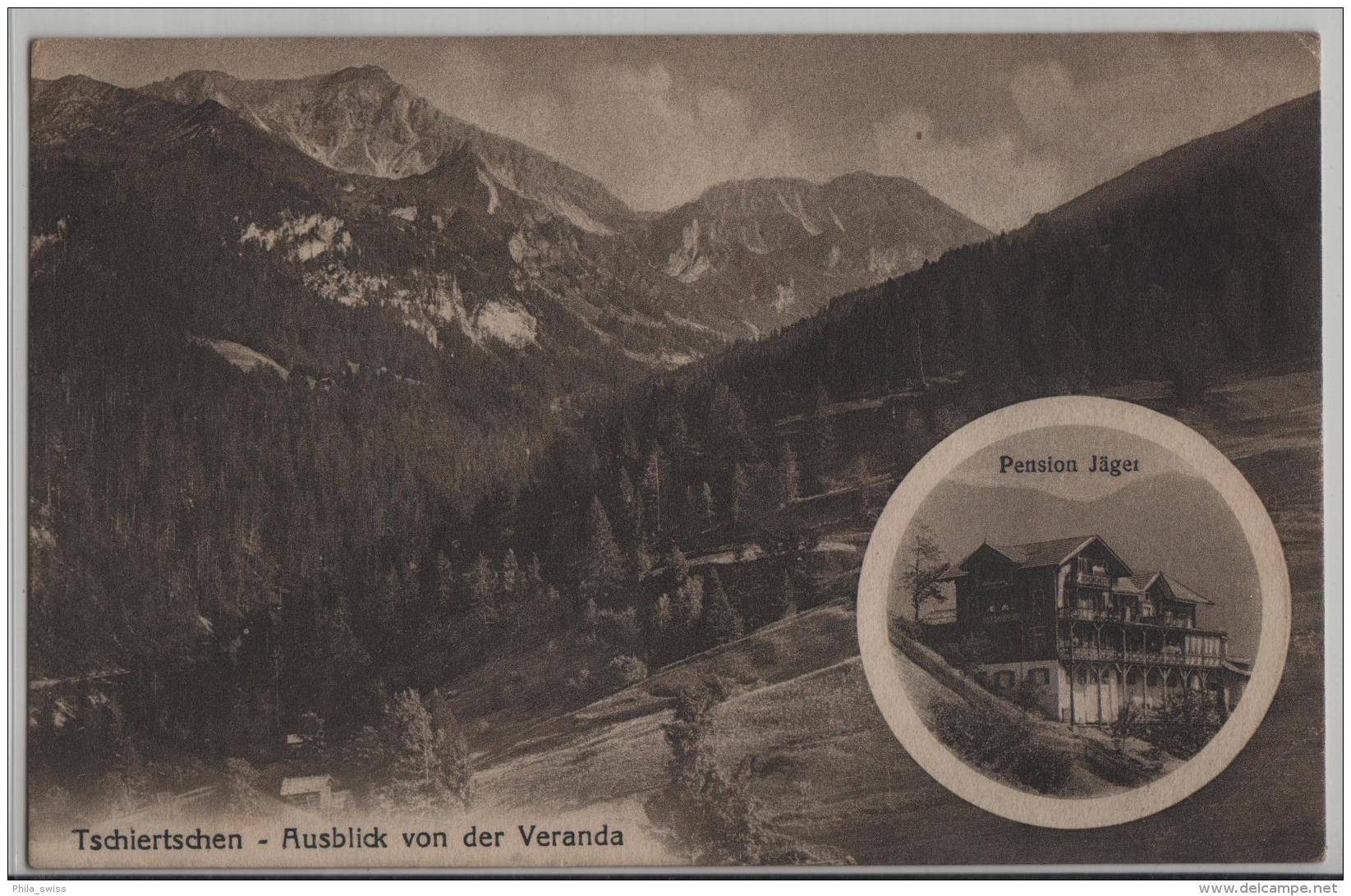 Tschiertschen - Ausblick Von Der Veranda Pension Jäger - Photo: C. Lang - Tschiertschen