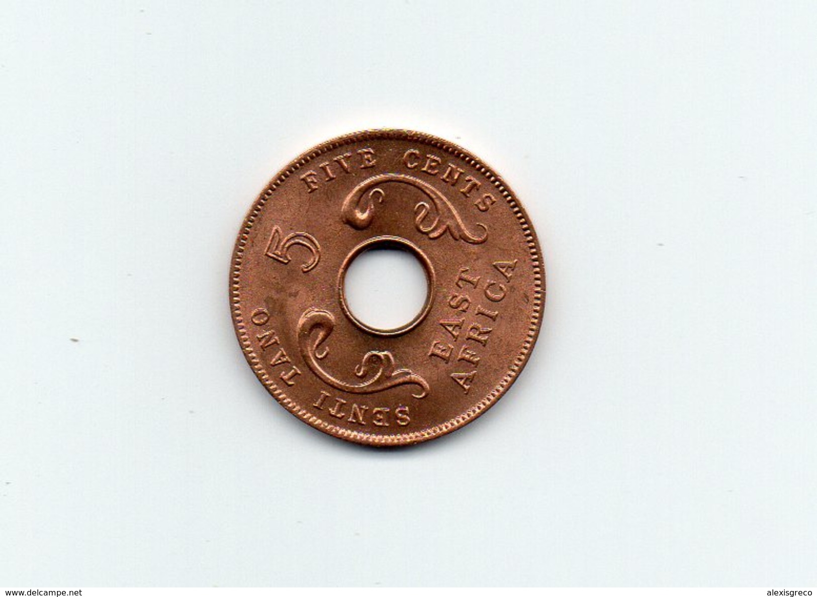 BRITISH EAST AFRICA 1964 UNCIRCULATED COIN FIVE CENTS BRONZE (Post-Independence Issue). - British Colony