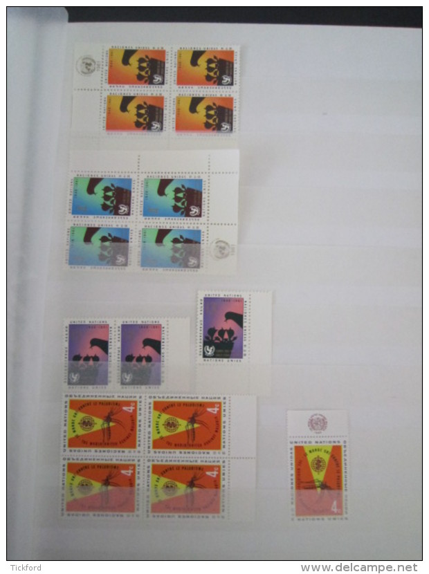 NATION UNIES  STOCK 3 BUREAUX  -  NEUFS ** MNH - 1951/1983  -  Poste, PA, BF - Cote Yvert + 5.000 &euro;