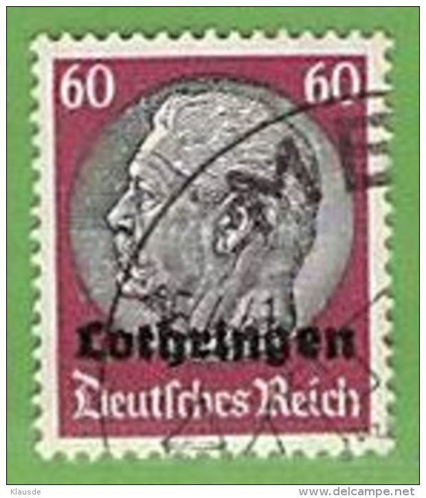 MiNr.14 O Deutschland Besetzte Gebiete II.WK Lothringen - Besetzungen 1938-45