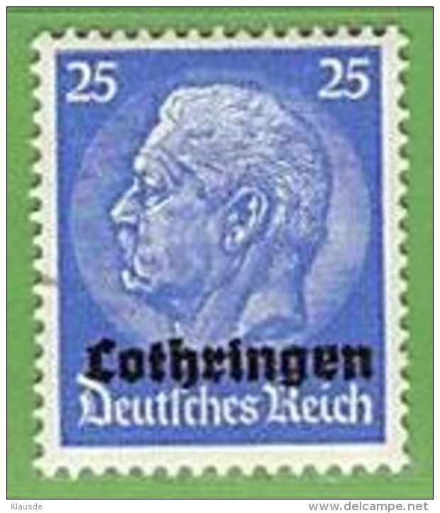 MiNr.10 Xx Deutschland Besetzte Gebiete II.WK Lothringen - Besetzungen 1938-45