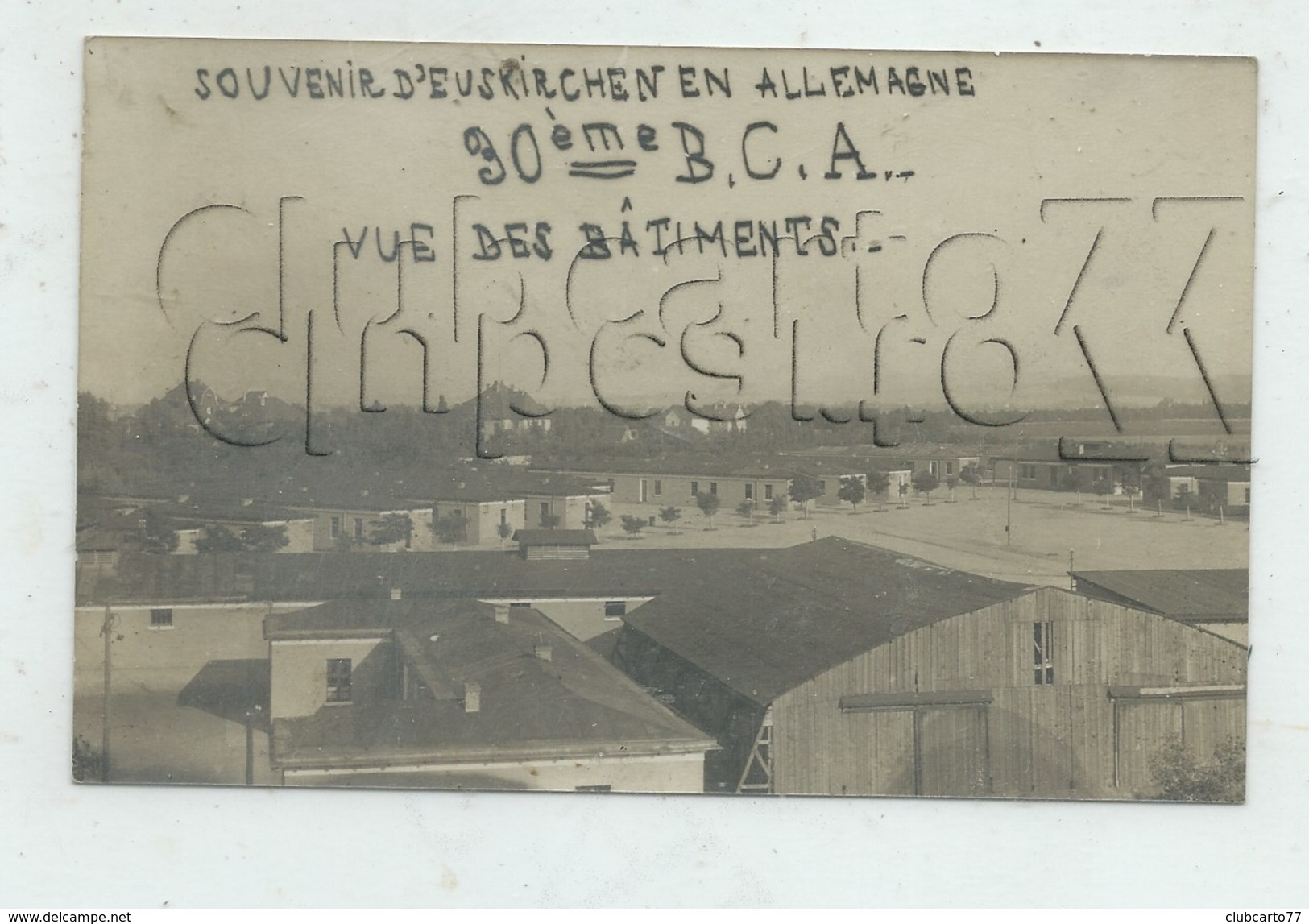 Euskirchen (Allemagne, Rhénanie-du-Nord-Westphalie) : Vue Du Camp Du 30ème BCA Chasseurs-Alpins En 1930 CP PHOTO RARE. - Euskirchen