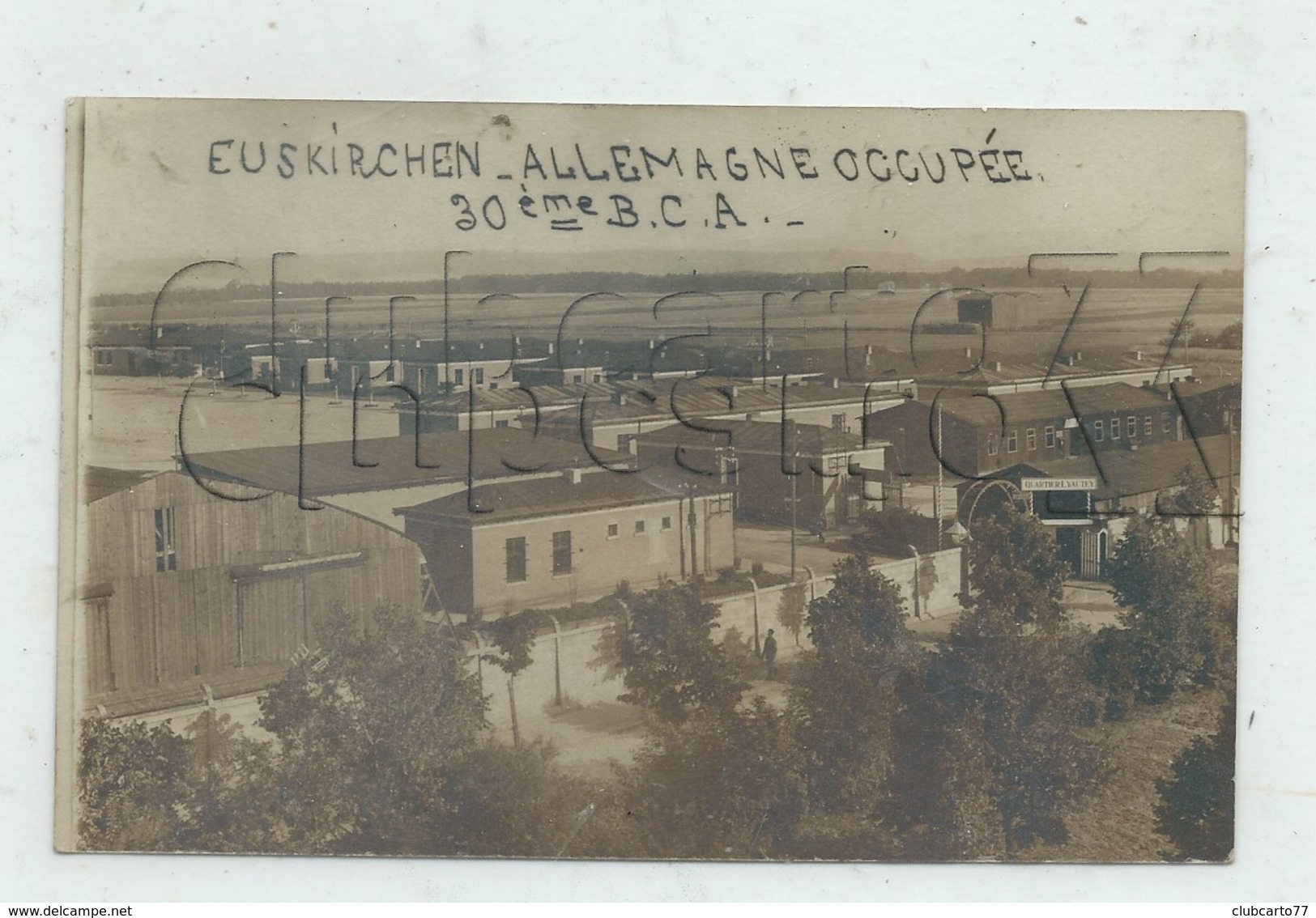 Euskirchen (Allemagne, Rhénanie-du-Nord-Westphalie) : Entré Du Camp Du 30ème BCA Chasseurs-Alpins En 1930 CP PHOTO RARE. - Euskirchen