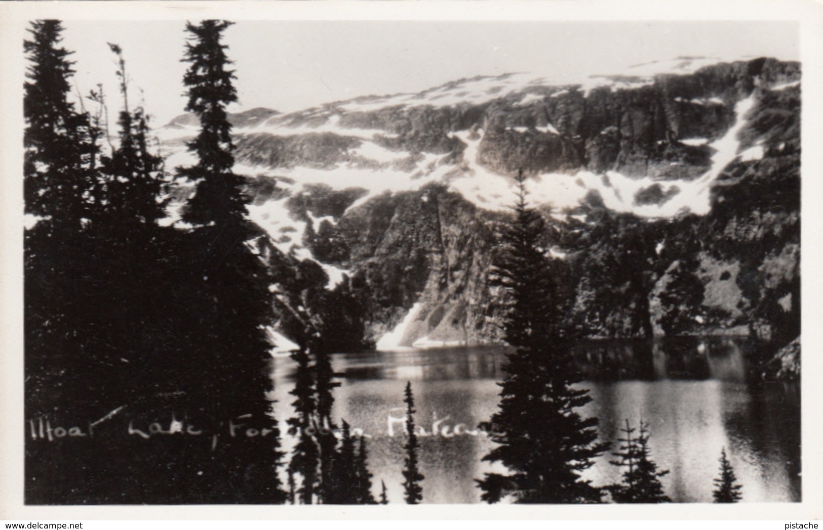 Real Photo - Forbidden Plateau Near A ??? Lake In Vancouver Island Canada - 2 Scans - Impeccable Condition - Autres & Non Classés