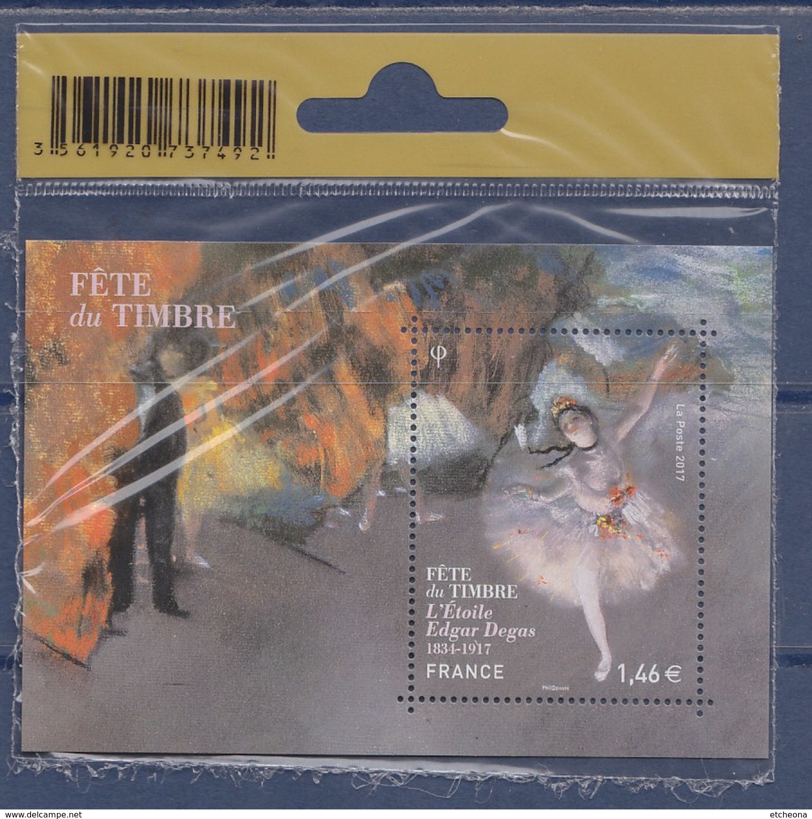 = Journée Du Timbre 2016 Bloc Etoile D'Edgar Degas Sous Emballage Scellé D'origine Pour Bureau De Poste F5084 - Mint/Hinged