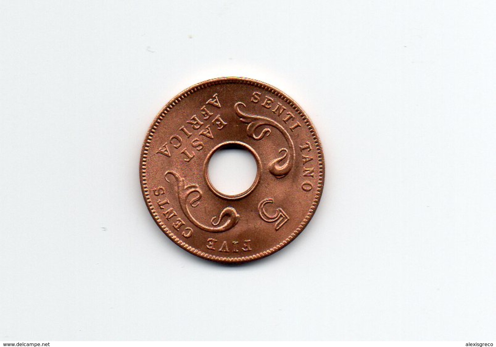 BRITISH EAST AFRICA 1964 UNCIRCULATED COIN FIVE CENTS BRONZE (Post-Independence Issue). - Britse Kolonie