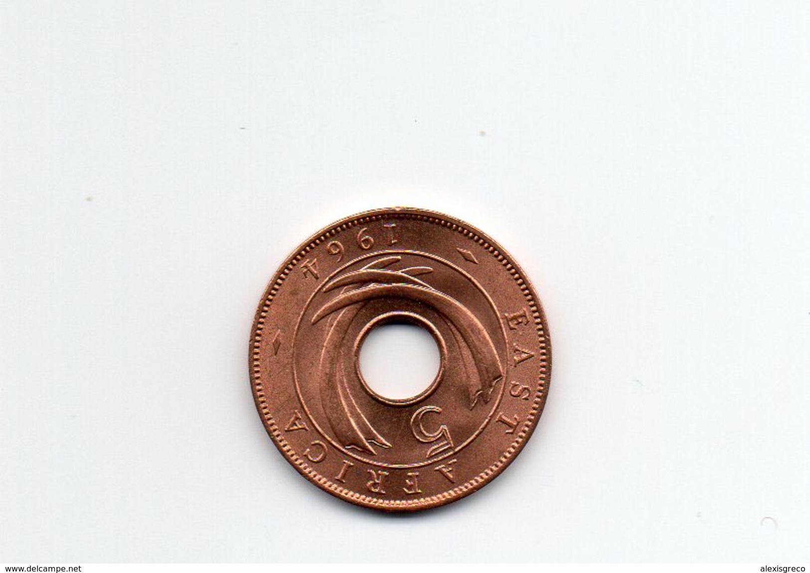 BRITISH EAST AFRICA 1964 UNCIRCULATED COIN FIVE CENTS BRONZE (Post-Independence Issue). - British Colony