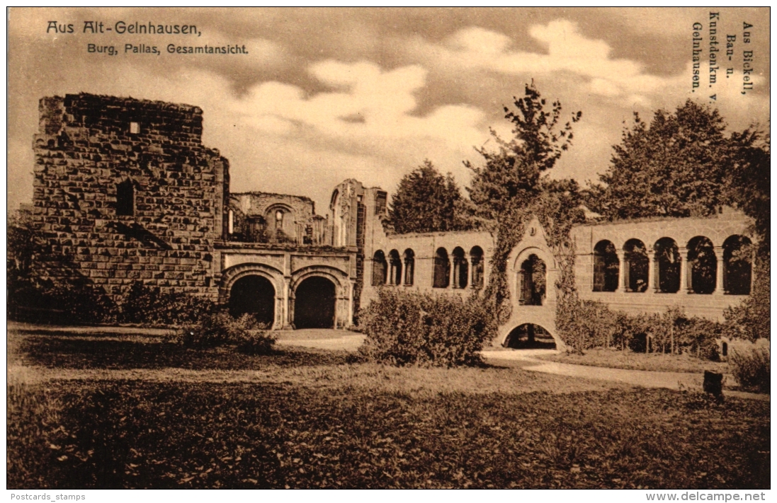 Gelnhausen, Burg, Pallas, Gesamtansicht, Um 1910/20 - Gelnhausen