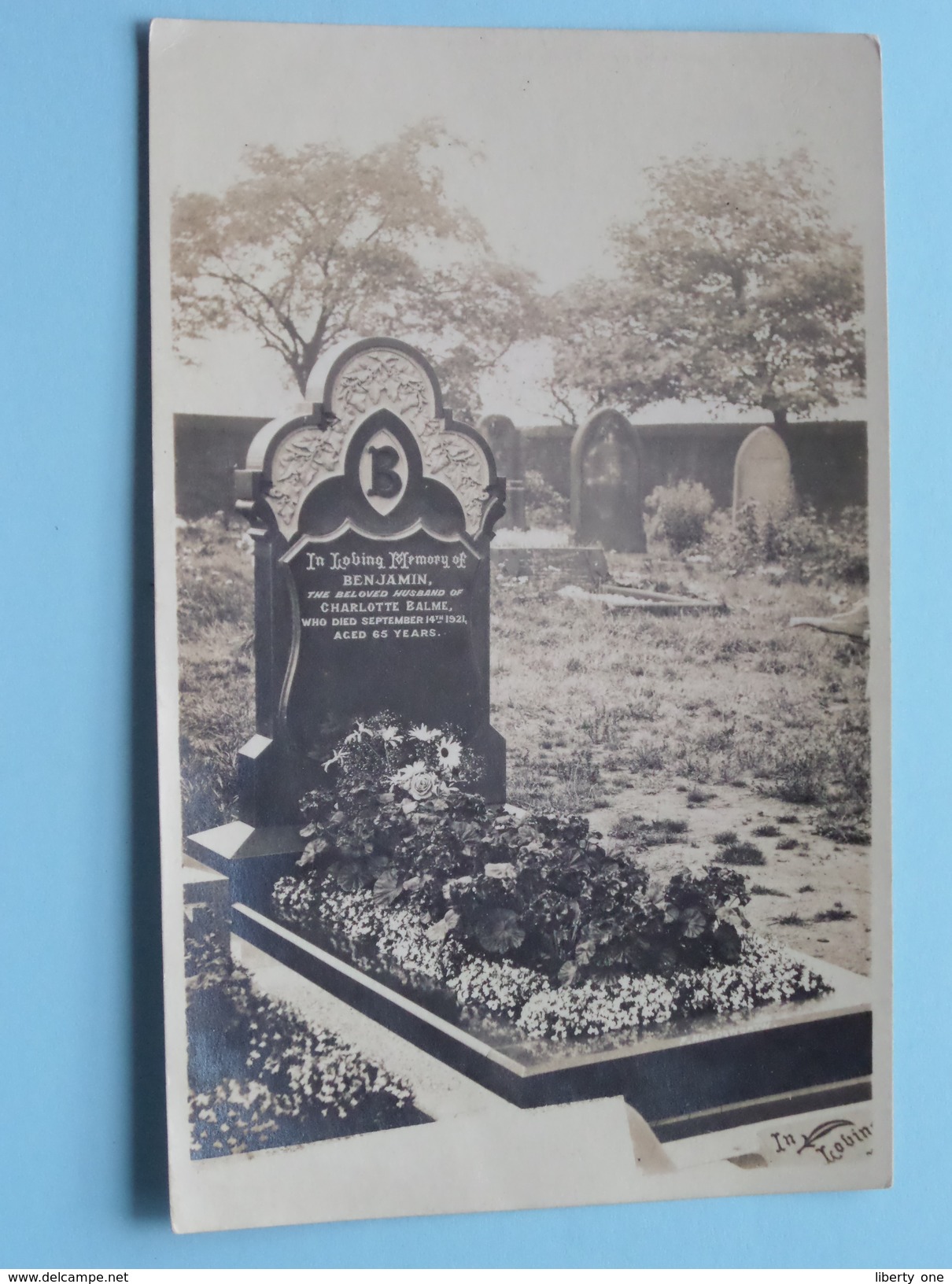 CEMETARY : BENJAMIN / Sept 14 Th 1921 ( Charlotte BALME )  ( Zie Foto Voor Details ) ! - Lieux