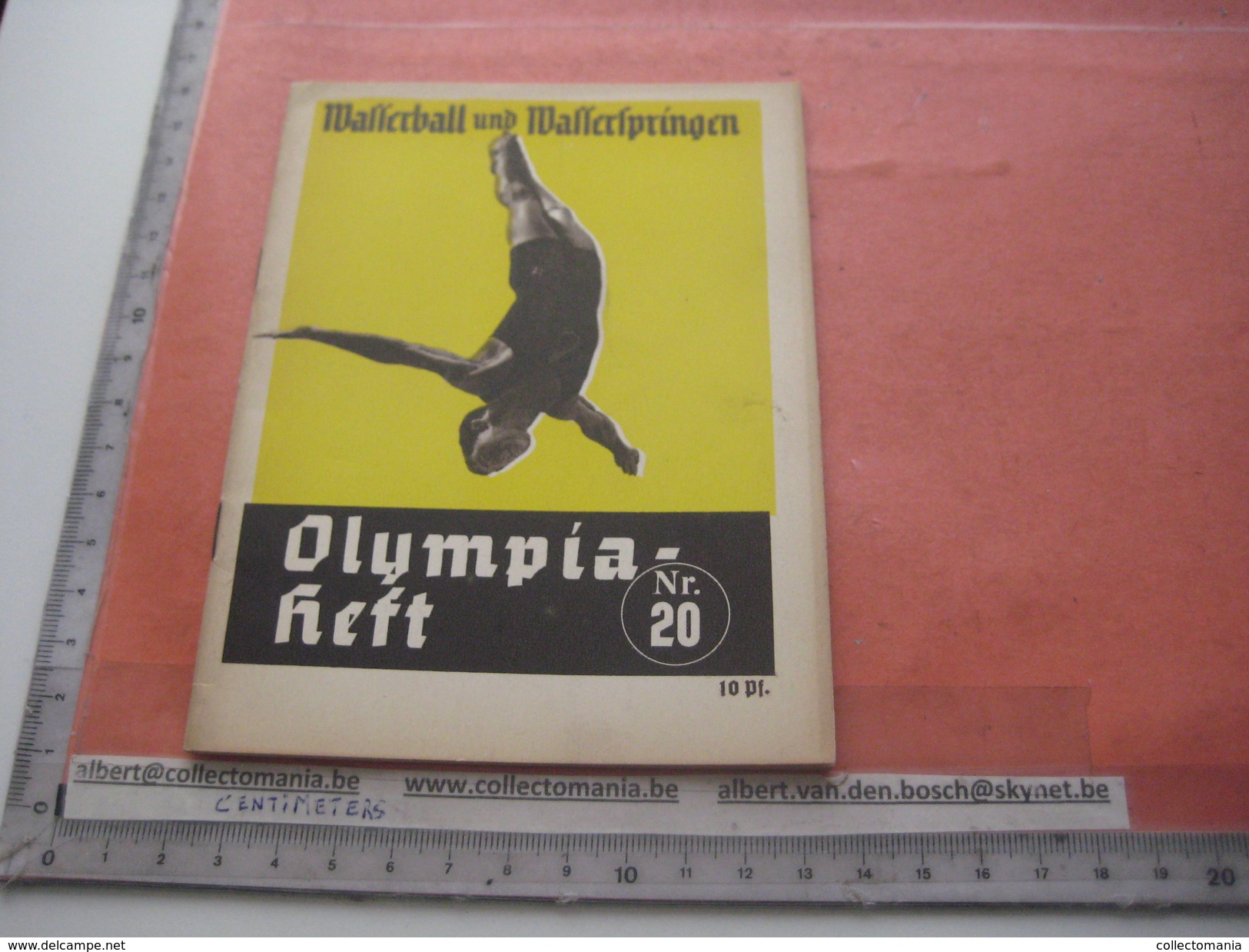 Diving Olympia BERLIN 1936 - Nr 20, Program Jump And Dive, Mit Fotos Amt FUR Sportwerbung Olympische - Programs