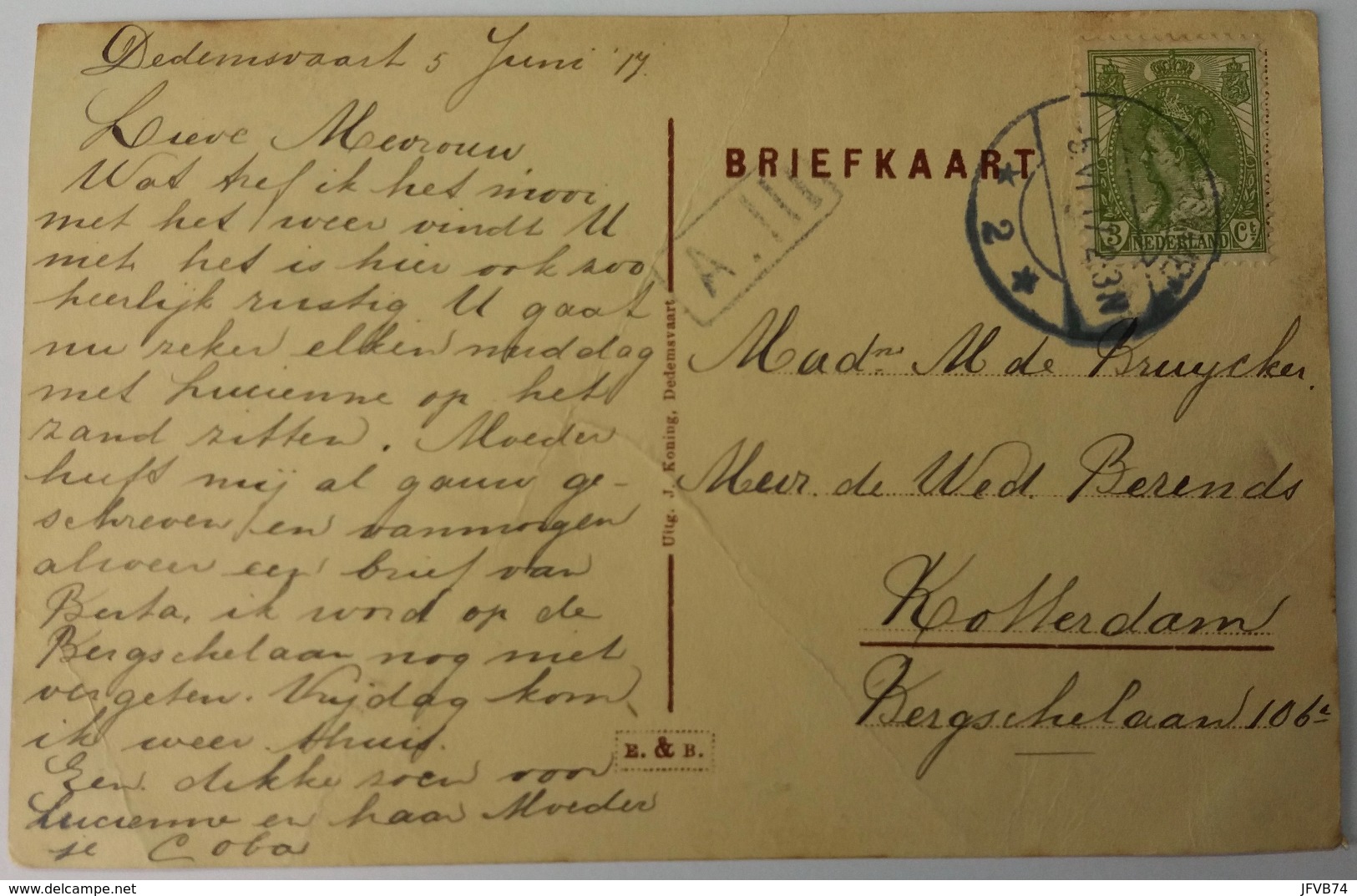 CPA Briefkaart Kalkwijk Dedemsvaart - Dedemsvaart