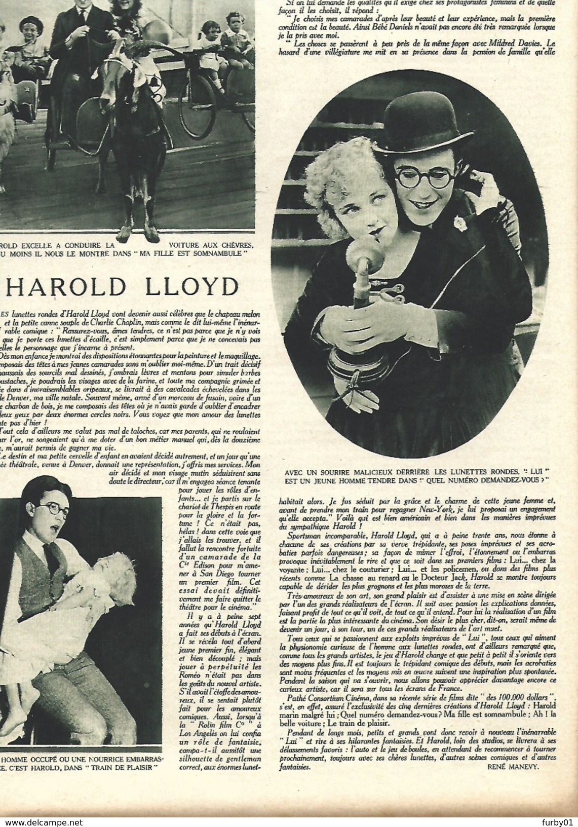 Cine Miroir  N° 34 15 Septembre 1923  Si-Tchun - Rigadin - Harold Lloyd - Rudolph Valentino - 1900 - 1949