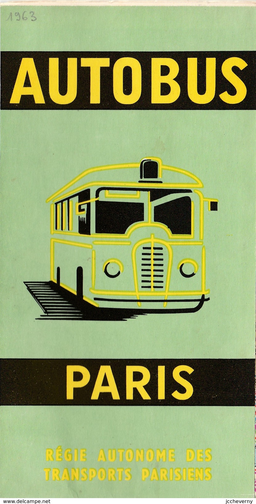 Régie Autonome Des Transports Parisiens - Autobus Paris- 1963  Illustrateur: Georges Redon - Europe