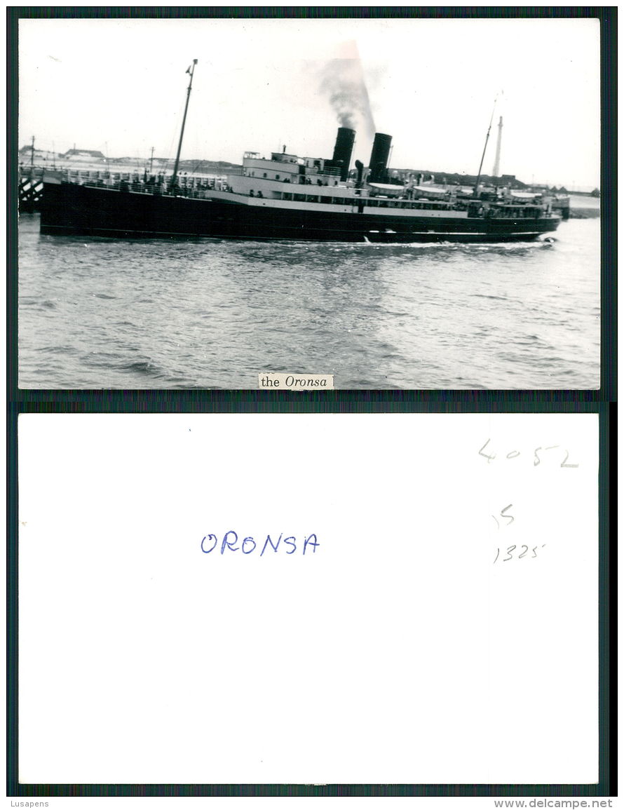 BARCOS SHIP BATEAU PAQUEBOT STEAMER [BARCOS #01325] - THE ORONSA - Steamers