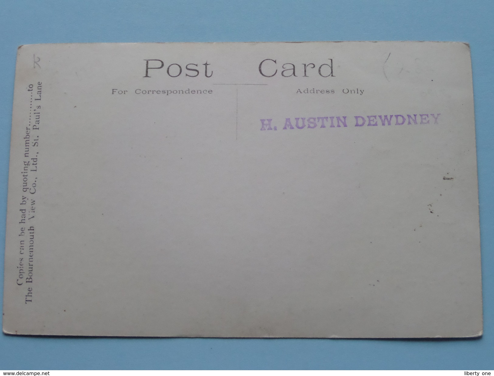 Mr. Charles LANE ( Gehandtekend / Signed ) H. Austin Dewdney Stamp / Anno 19?? ( Details Zie Foto´s ) !! - Ecrivains