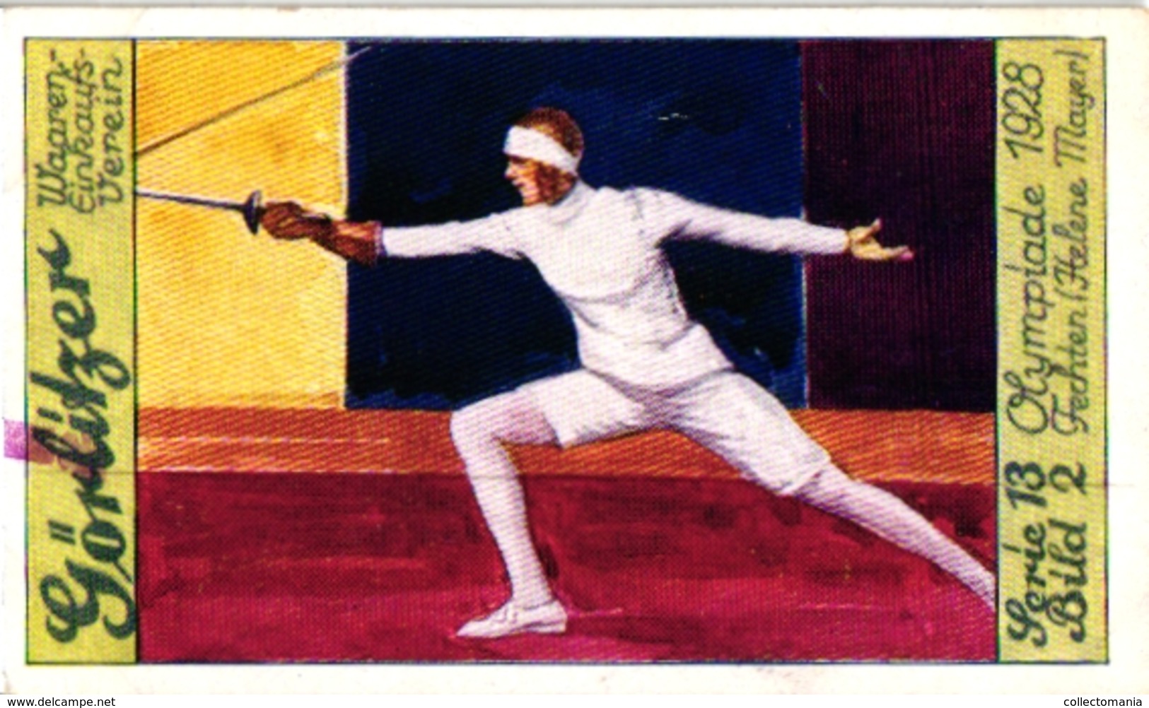 5Trade Cards Chromo FENCING ESCRIME FECHTEN Pub GORLITZER Olympiade 1928 Pin Up Gaulon Paris - Escrime