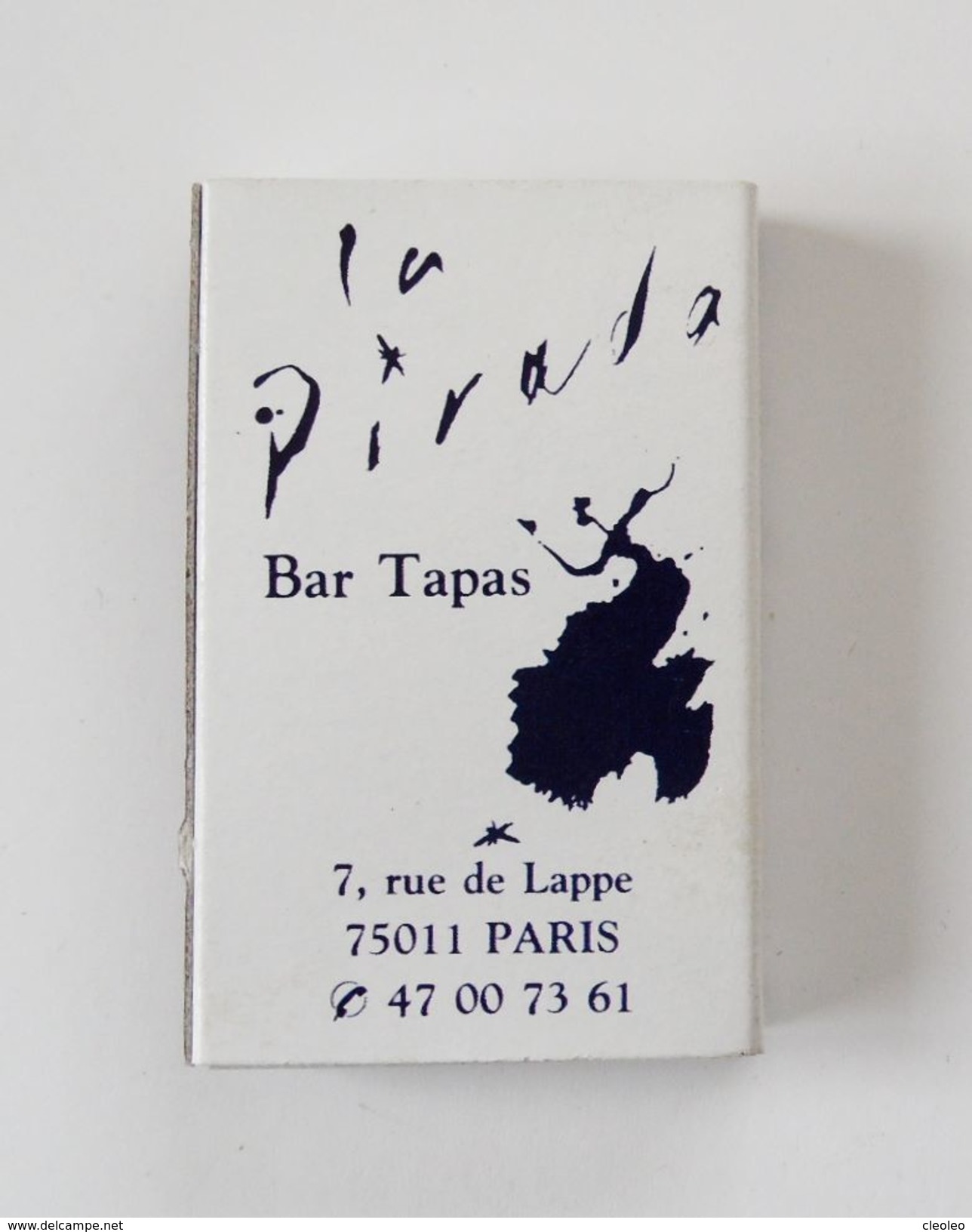 Boite D'allumettes La Pirada Bar Tapas Paris - Luciferdozen