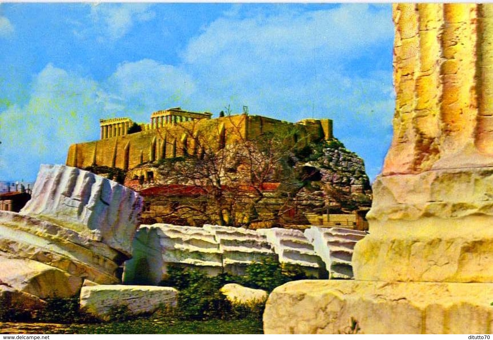 Atene - Il Tempio Di Ciove Olimpico Dell'acropoli - 22 - Formato Grande Viaggiata &ndash; E1 - Griechenland