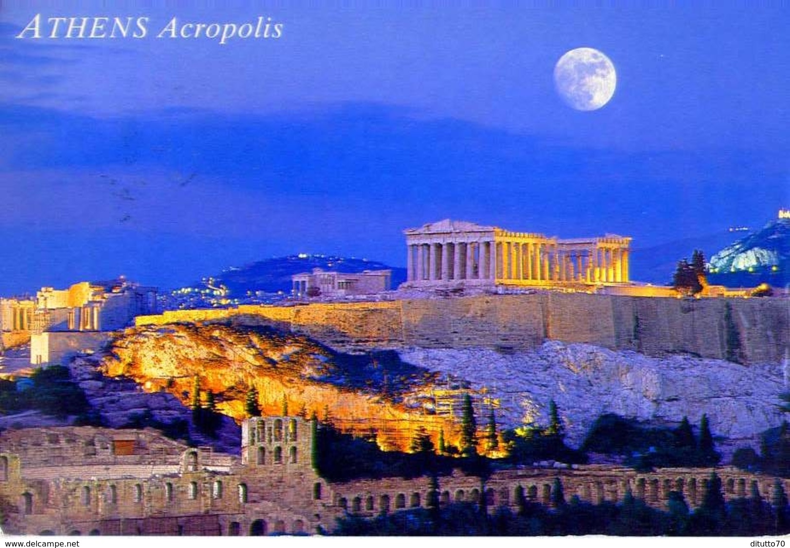 Athens - Acropolis - Formato Grande Viaggiata &ndash; E1 - Grecia