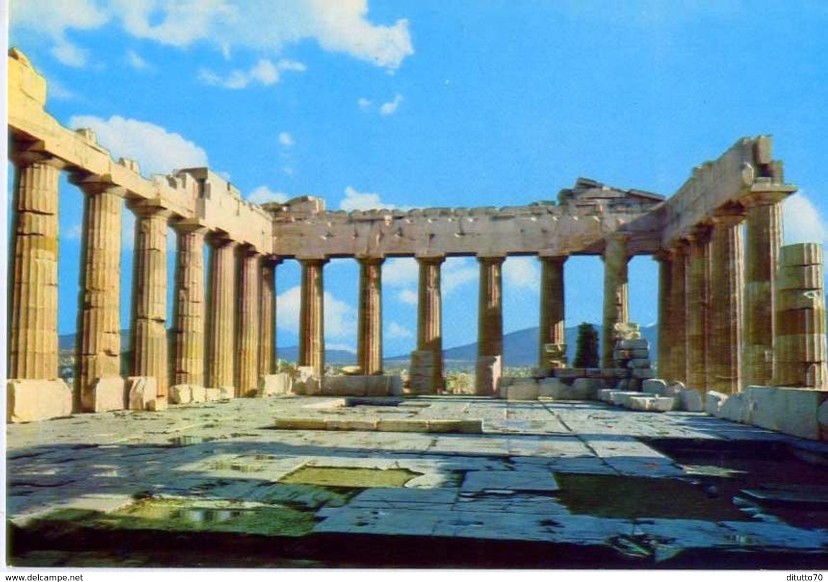 Athens - Interieur Du Parthenon - 7 - Formato Grande Non Viaggiata &ndash; E1 - Grecia