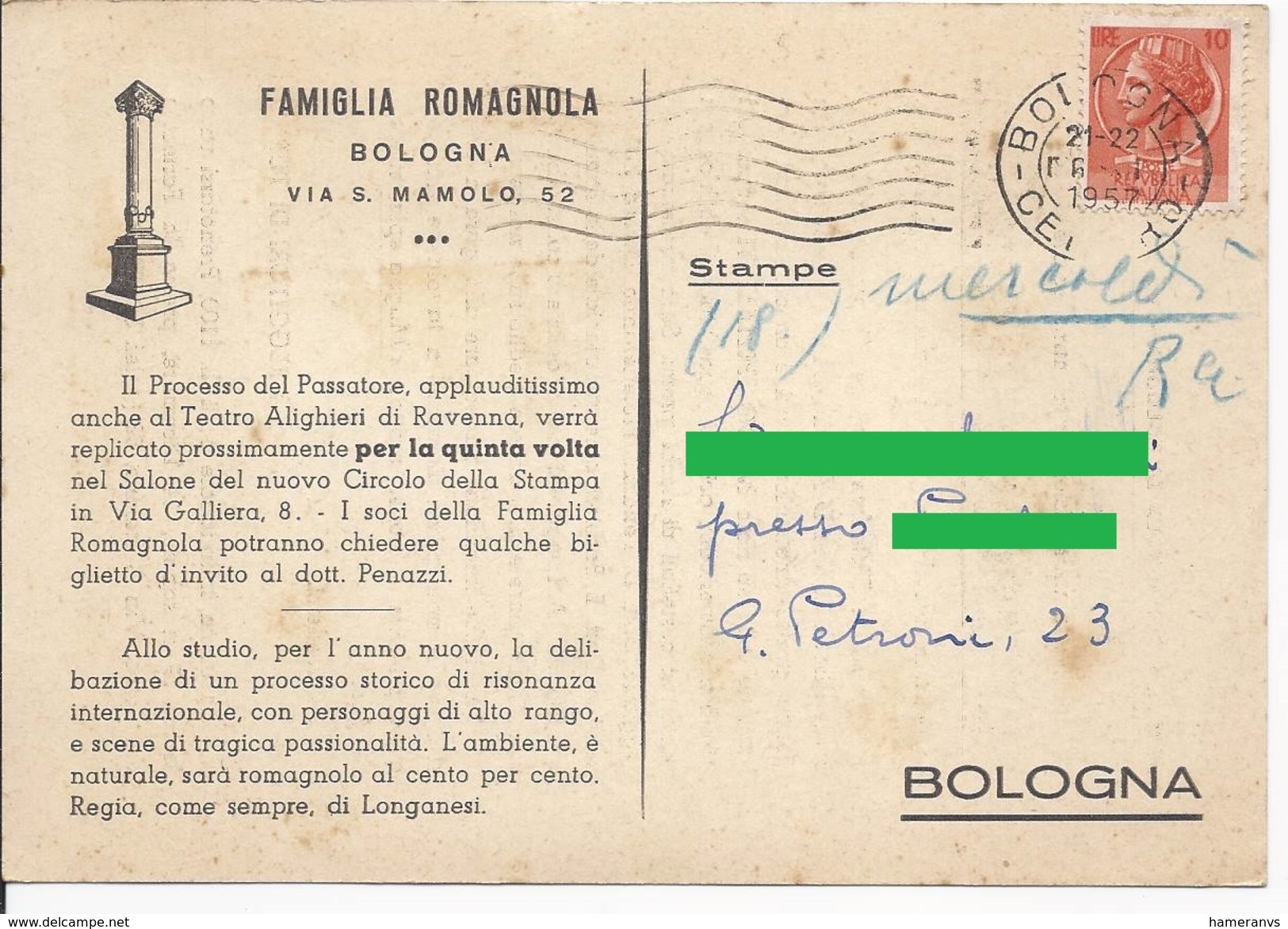 Bologna - Famiglia Romagnola - H3402 - Bologna