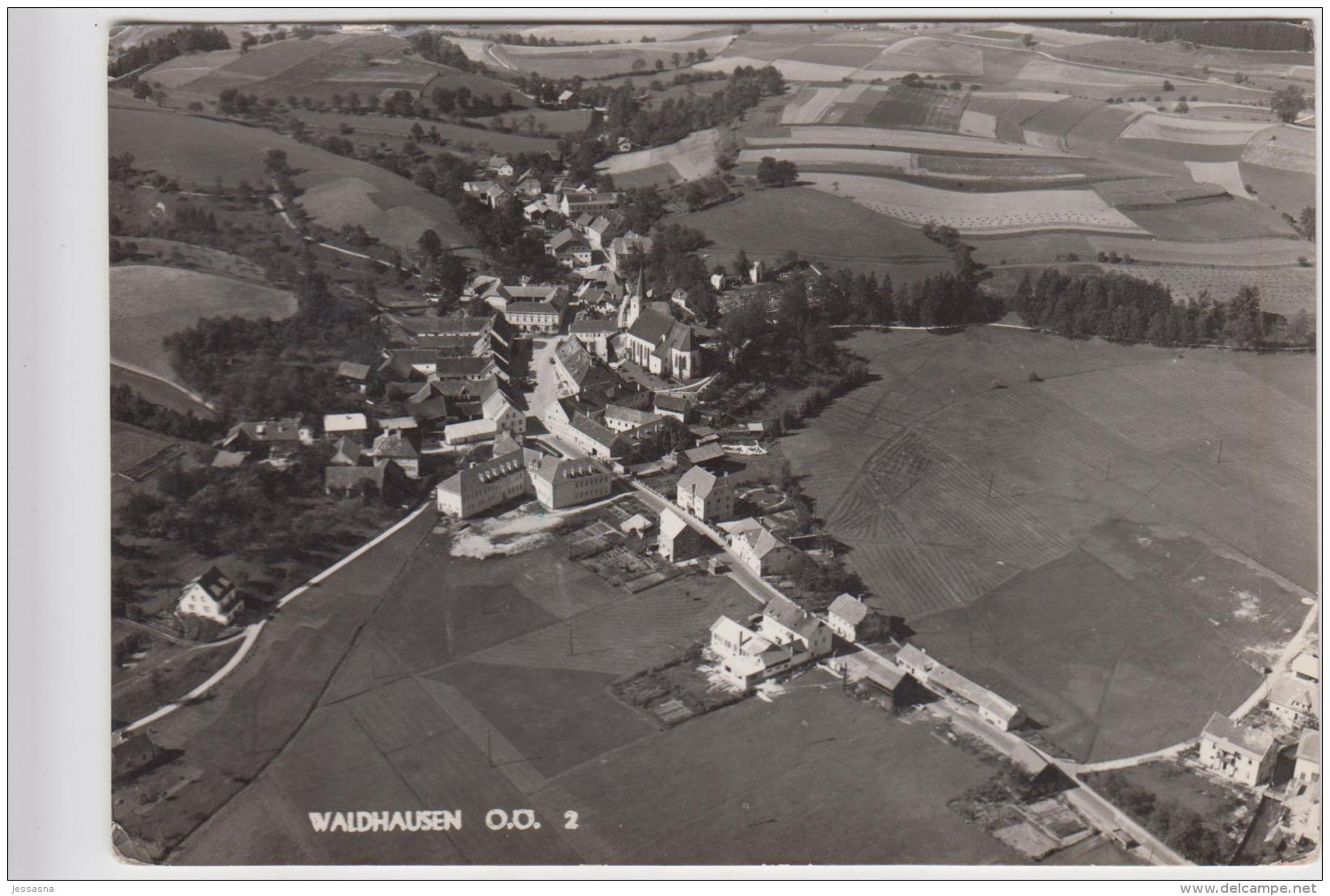 AK -  WALDHAUSEN Im Strudengau - Fliegeraufnahme 1955 - Perg