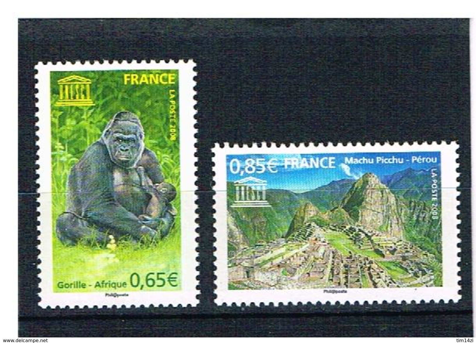 FRANCE - 2008  - N° 140 à 141  - U.N.E.S.C.O - NEUFs** - Y & T - COTE : 6.50 Euros - Nuovi