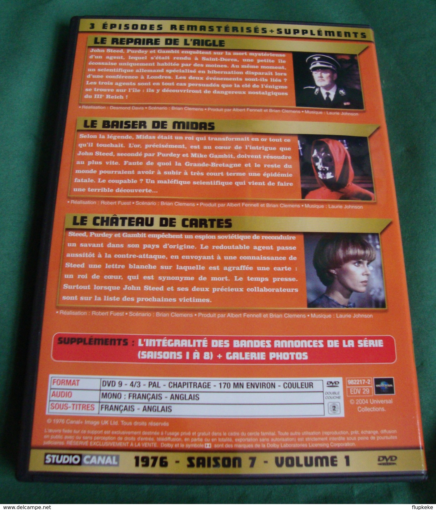 Dvd Zone 2 Chapeau Melon Et Bottes De Cuir 1976 Saison 7 Vol 1 Vf+Vostfr - Séries Et Programmes TV