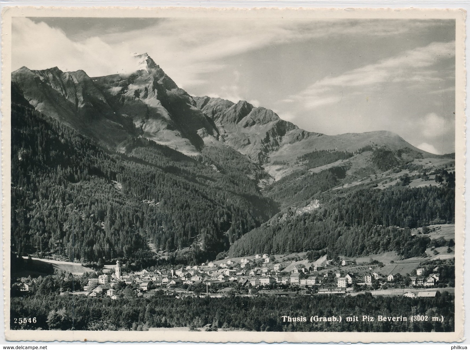 1960 Thusis Mit Piz Beverin - Bever